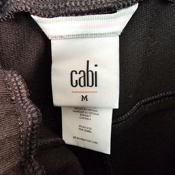 CAbi #4135 Black Veranda Lounger Knit Pants - Picture 3 of 8